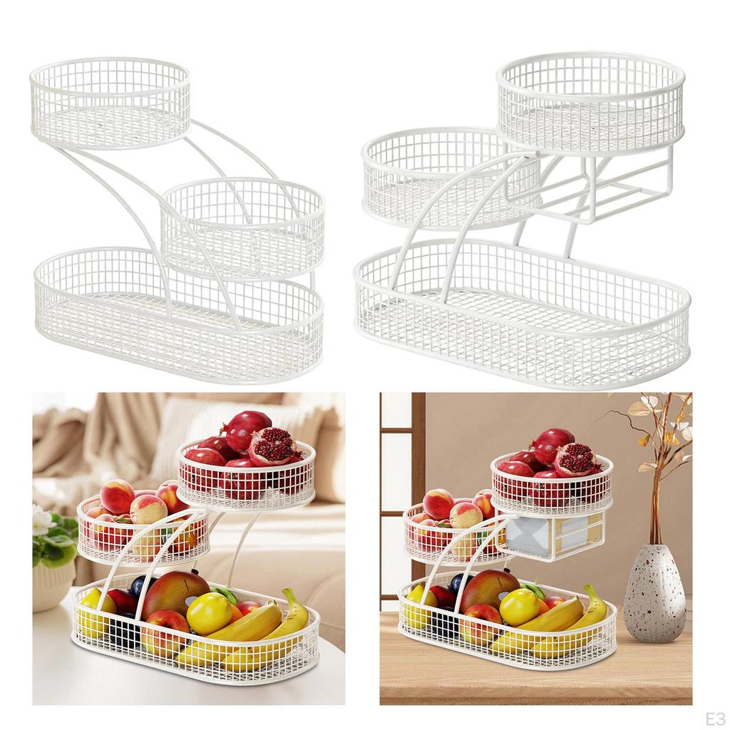 Stojan na ovoce, Koš, Nádoba, Víceúčelová, Moderní mísa, Úložný stojan na pult, k jídelnímu stolu