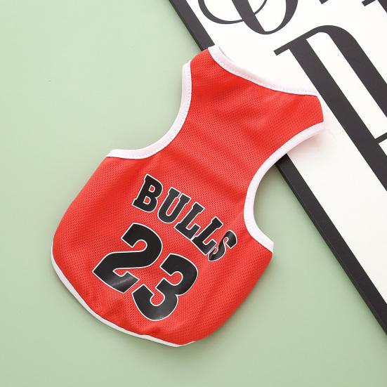 Pet Vest Round Neck Soft Comfortable Breathable Letter Print Summer Pet Cat Dog Sleeveless Clothes Daily Wear