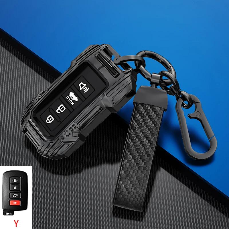 Alloy Car Key Case Cover For S0 RAV4 Camry Prius CHR Aygo Corolla Yaris Land Cruiser Highlander Prado Auris Avalon 2015 JH0