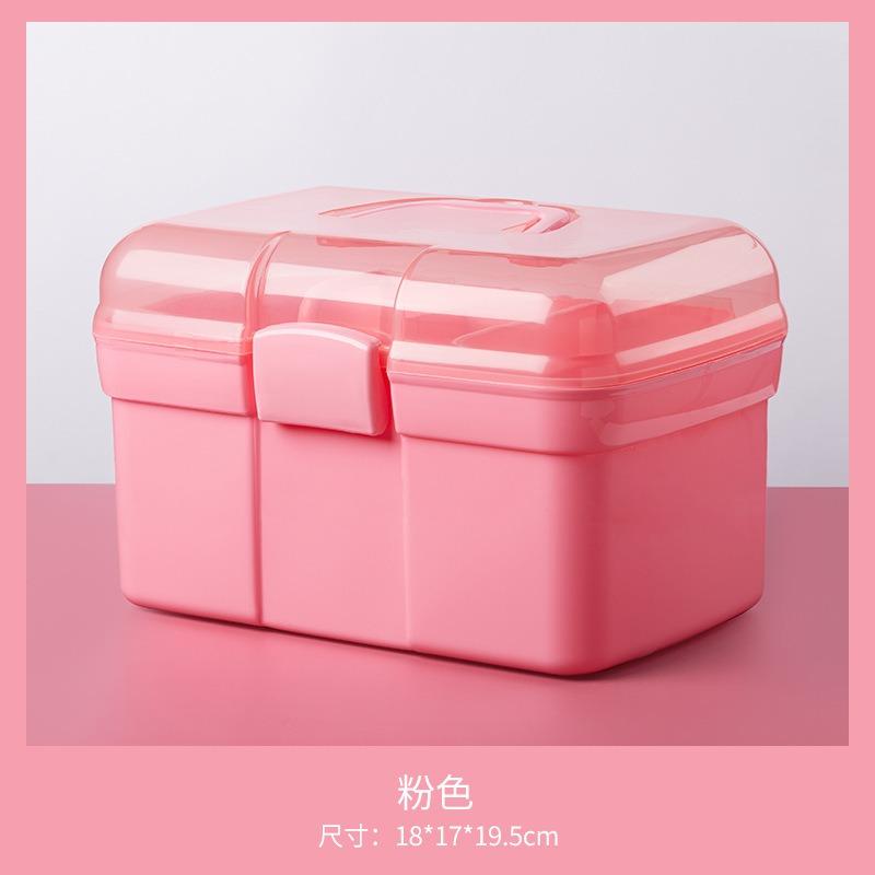 

Бокс для нейл-арта Большой вместимости можно положить аппарат для светотерапии Клей для лака для ногтей портативный двойной ящик для хранения техник по ногтям новый