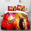 3D Print Dragon Ball Super Saiyan Son Goku Duvet Cover Bedding Set Double Twin Full Queen King Kids Bedclothes Quilt Cover