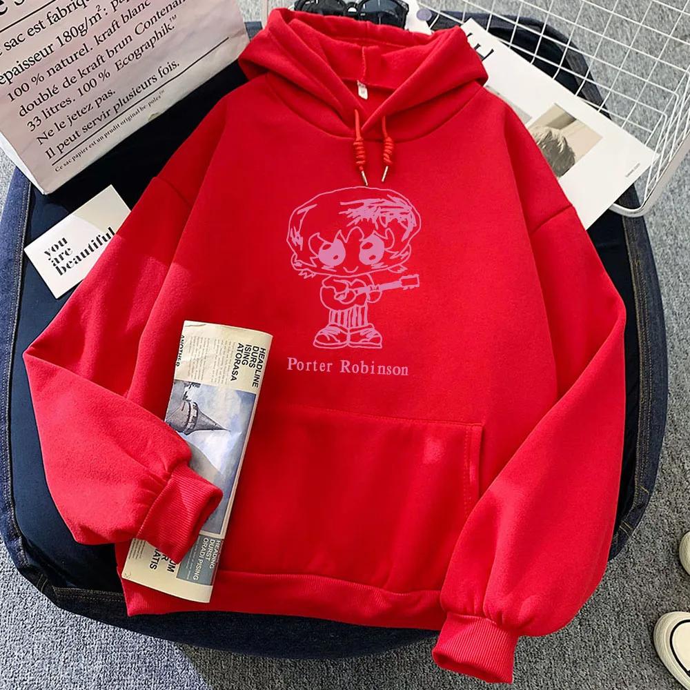 Smile World Tour Hoody Porter Robinson Singer Graphic Hoodies Sudadera Mujer Long Sleeve Fleece Women Sweatshirt Girl