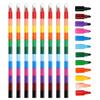 12/24/36 STÜCKE Stapelbare Wachsmalstifte 12-Farben Regenbogen Baustein Malstifte Schule Kunstunterricht Belohnungen Geburtstagsfeier Souvenir ZYF
