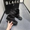 2025 New Summer Women's Sexy Short Boots Street Style Big Toe Trouser Cowboy Booties Motocycle Womens Sandalies De Mujer