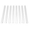 8pcs Stainless Steel Adapter Bar Silver Durable Build Food Service Divider Long Shape Design Reusable Metal Food Divider Rod