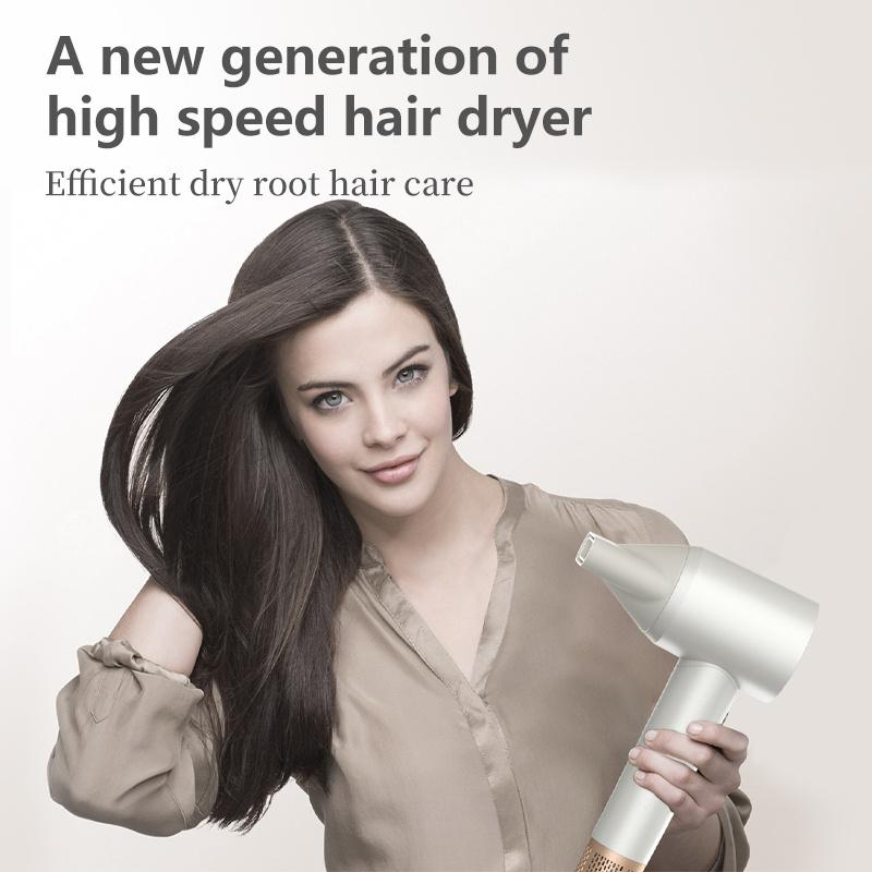 High Speed Hair Dryer With LED Digital Display Screen, Wind Constant Temperature Hair Care Without Damaging Hair, Portable Hair Dryer Quick Drying