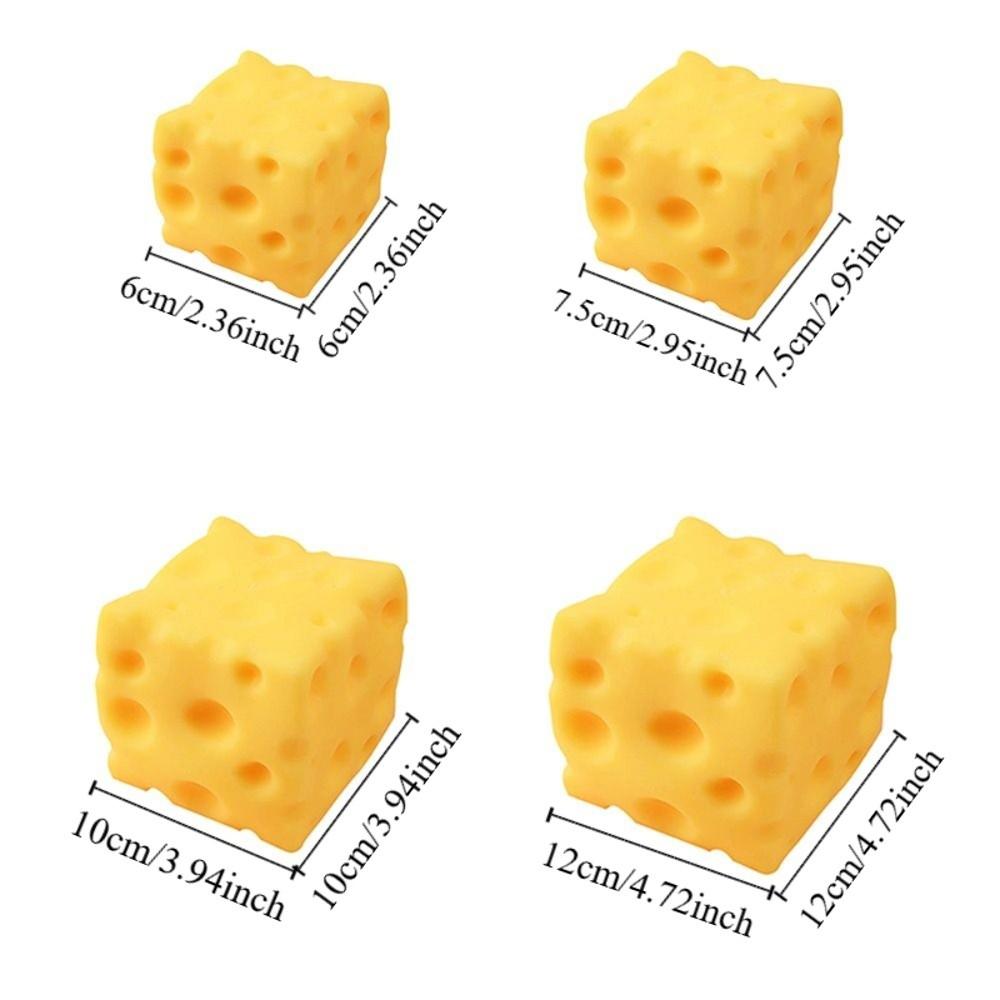 Extra Large Size Cheese Squeeze Toy Slow Rebound Cheese Stress Ball Cheese Pinch ASMR Sensory