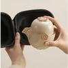 Portable Tea Set for One Person To Drink Ladies A Pot A Cup Three Cups Quick Cup Ceramic Outdoor Plum Blossom Travel Tea Set