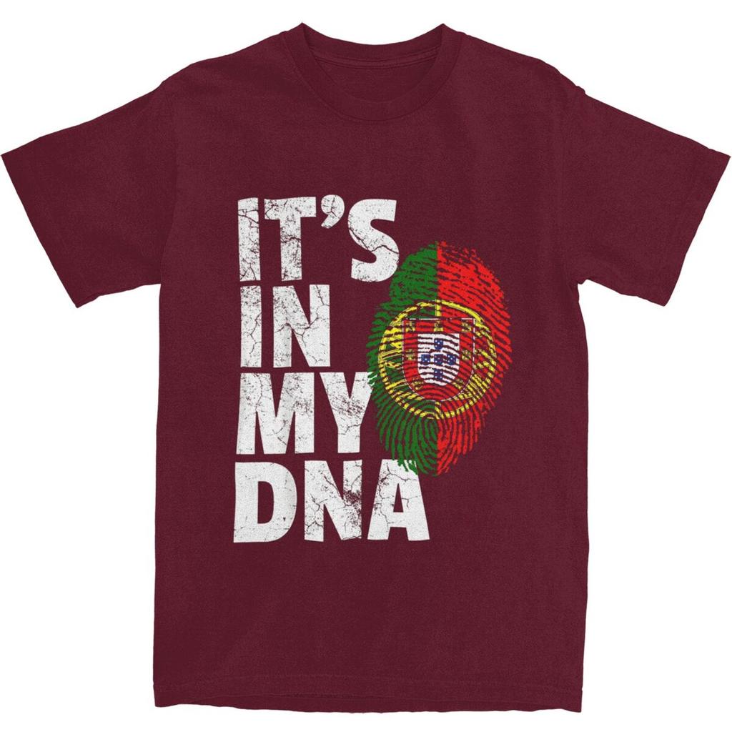 ES LIEGT IN MEINER DNA Portugiesische Portugal Flagge T-Shirt Sommer Lustige T-Shirts Baumwolle Harajuku T-Shirt Für Herren Kurzarm Kleidung