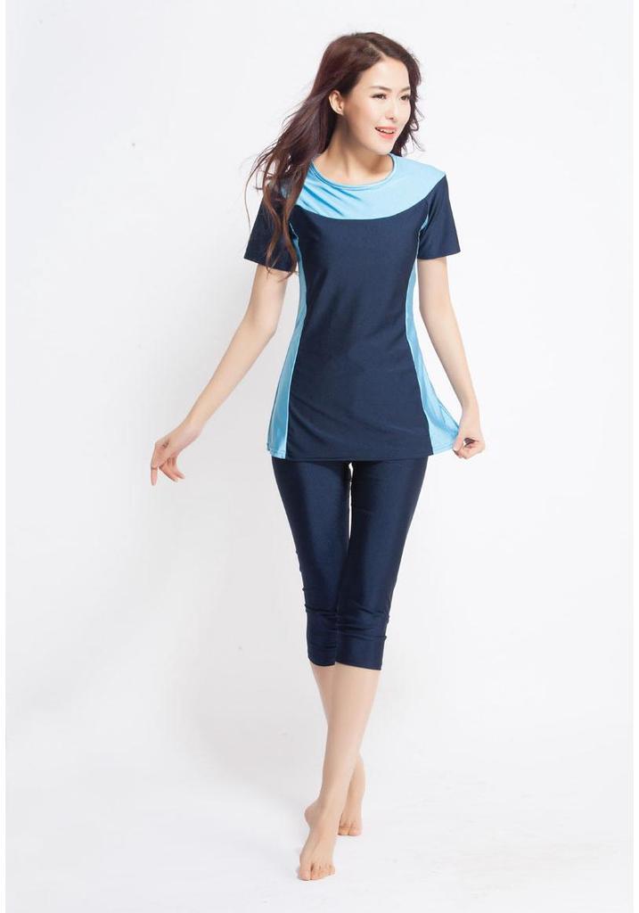 2016 Middle East Women's Quick-Dry, High-Elasticity, Short-Sleeved Conservative Swimsuit