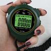 Classic Waterproof Digital Stopwatch Professional LCD Display Sports Training Alarm Clock Timer Stopwatch With Strap Chronograph