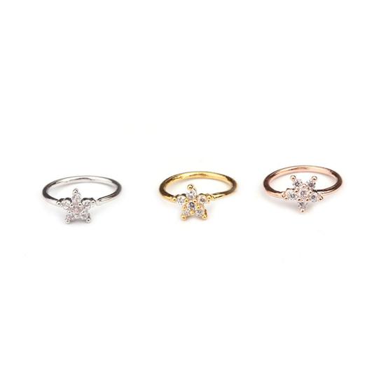 Exquisite Nose Piercing All-match Copper Creative Cartilage Tragus Nose Ring for Women