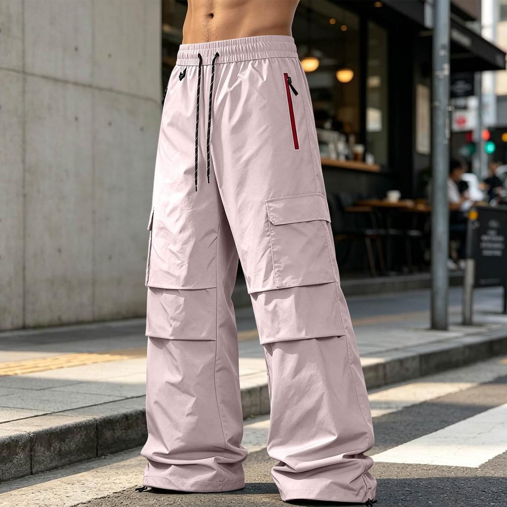 Men's Ice Silk Lightweight Loose Fit Outdoor Pants for Summer Hiking and Travel