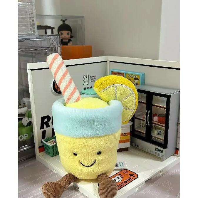 

Новый в наличии Желейный Кот Летний Кокосовый Рюкзак Подвеска Лимонад Плюшевая Подушка Домашние Украшения для Спальни Подарок для Девочки with tag doll