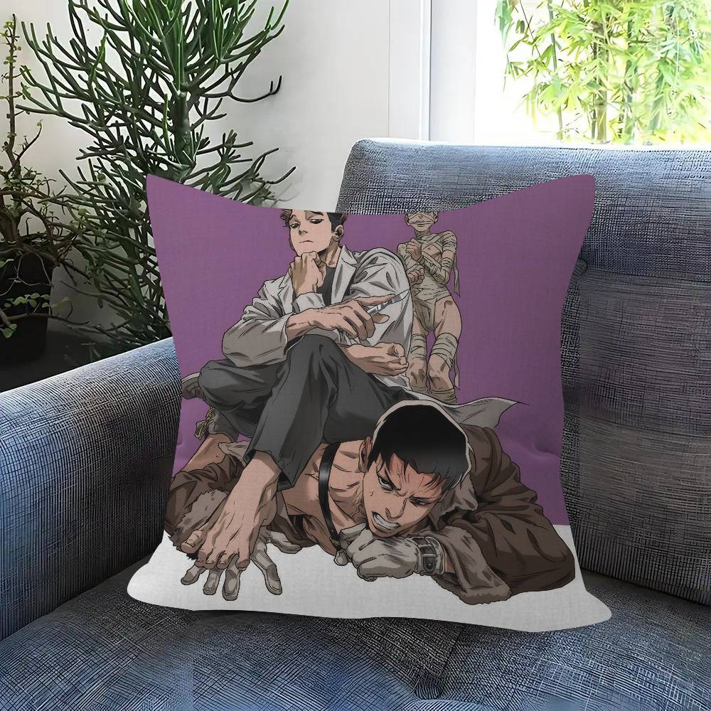 Korean Manga Killing Stalking Vintage Pillow Cover For Bedroom Room And Living Room Sofa Decorative Cushion Cover