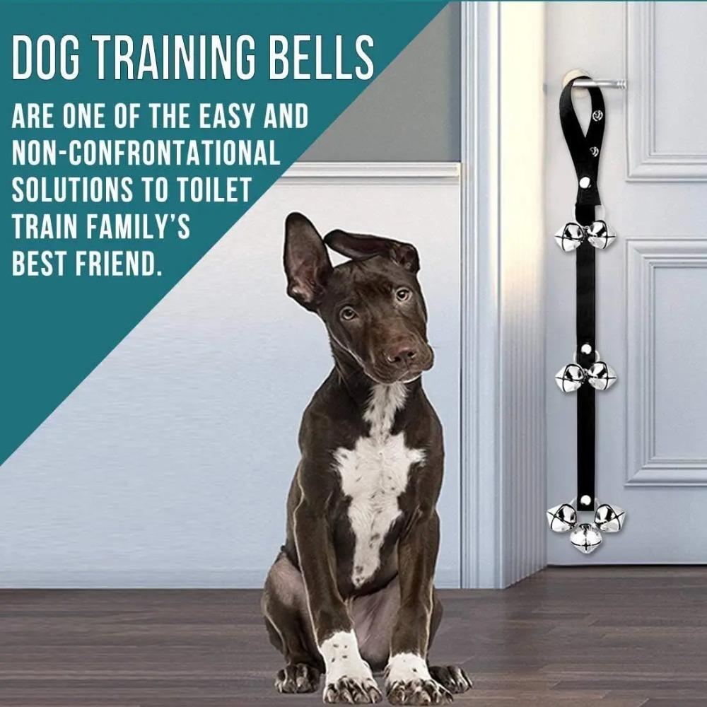 Dog Doorbells Premium Training Potty Great Adjustable Dog Door Bell for Potty Training Puppy Easy Way Extra Large Loud DoorBells