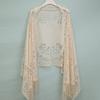Summer thin sunscreen lace hollow shawl women's fashion with jacquard silk scarf ethnic style tassel with cheongsam