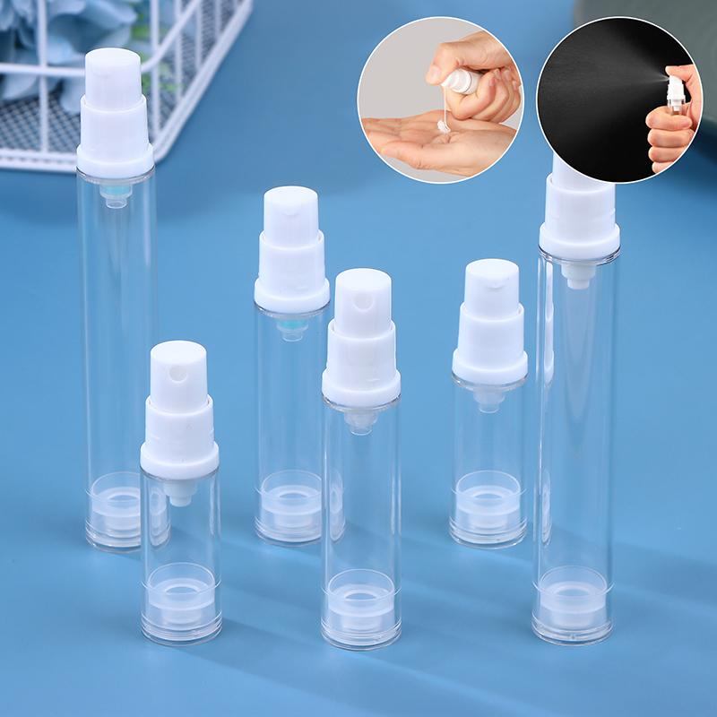 5/10/15ml Tragbare Vakuum-Pressflasche – Nachfüllbarer Mini-Sprühzerstäuber für Flüssigkeiten, Lotion, Make-up, Kosmetika und Parfüm