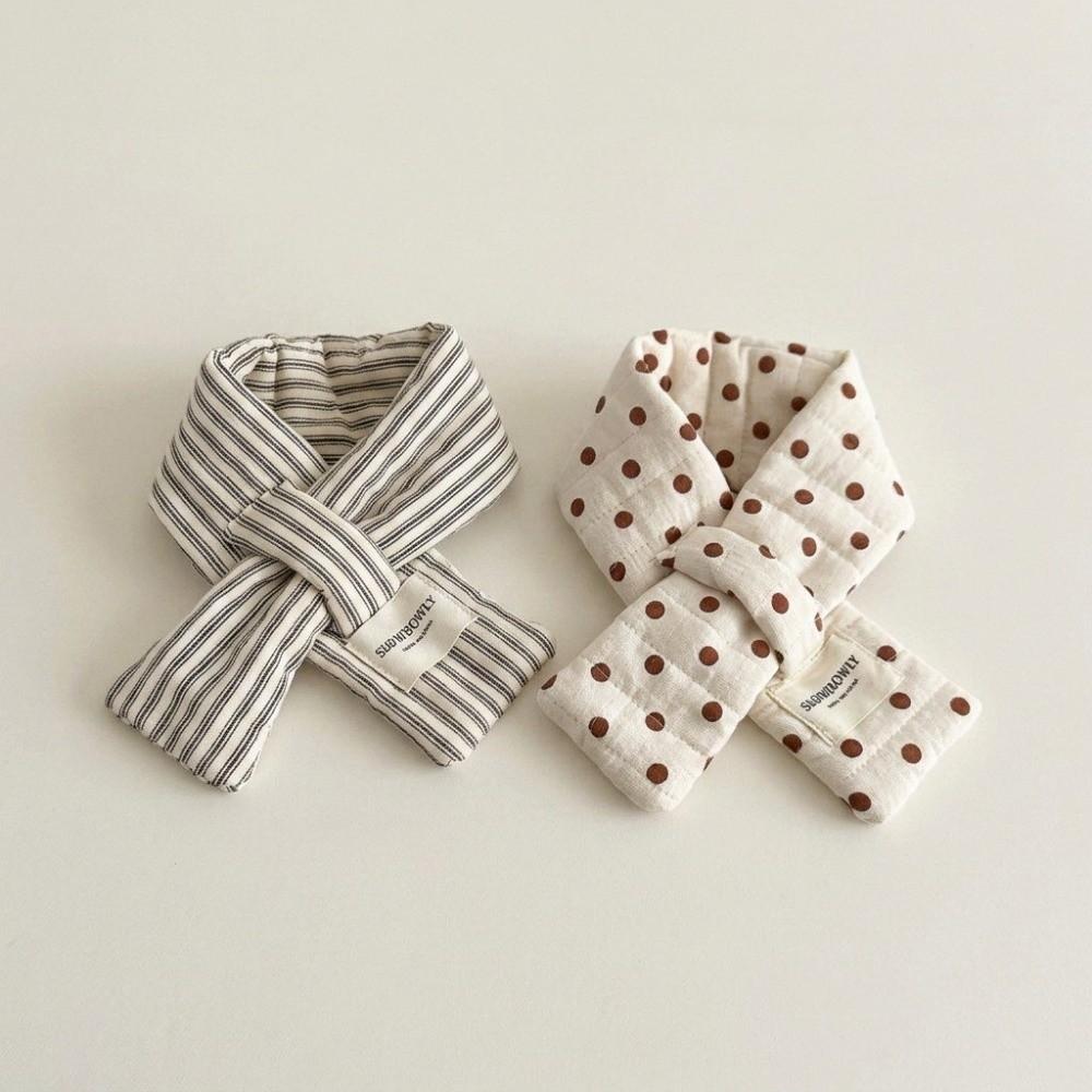 Striped Plaid Cross Wrap Scarf 3 Colors Children Scarf Cute Baby Neckerchief  Baby Girls