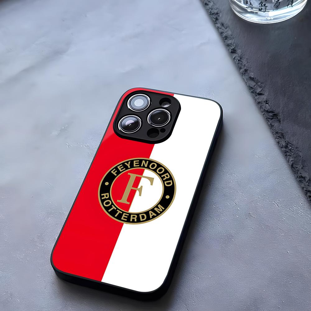 F-FeyenoordS Football Club Phone Case Tempered Glass For IPhone 17 13 14 16 12 15 11 Pro Max Plus Mini X XR SE2020 Coque
