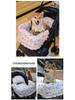 Cozy Cotton Pet Stroller Bundle: Thick Warm Pad, Pillow & Bumper for Small Dogs & Cats