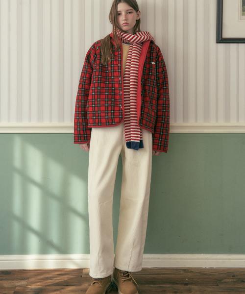 HAINT [Fleece-Lined] Mika Balloon Corduroy Pants_Cream