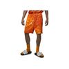 Pantaloncini da uomo a vita alta con coulisse, tasca con logo, tinta unita, Arancione DX9669-847