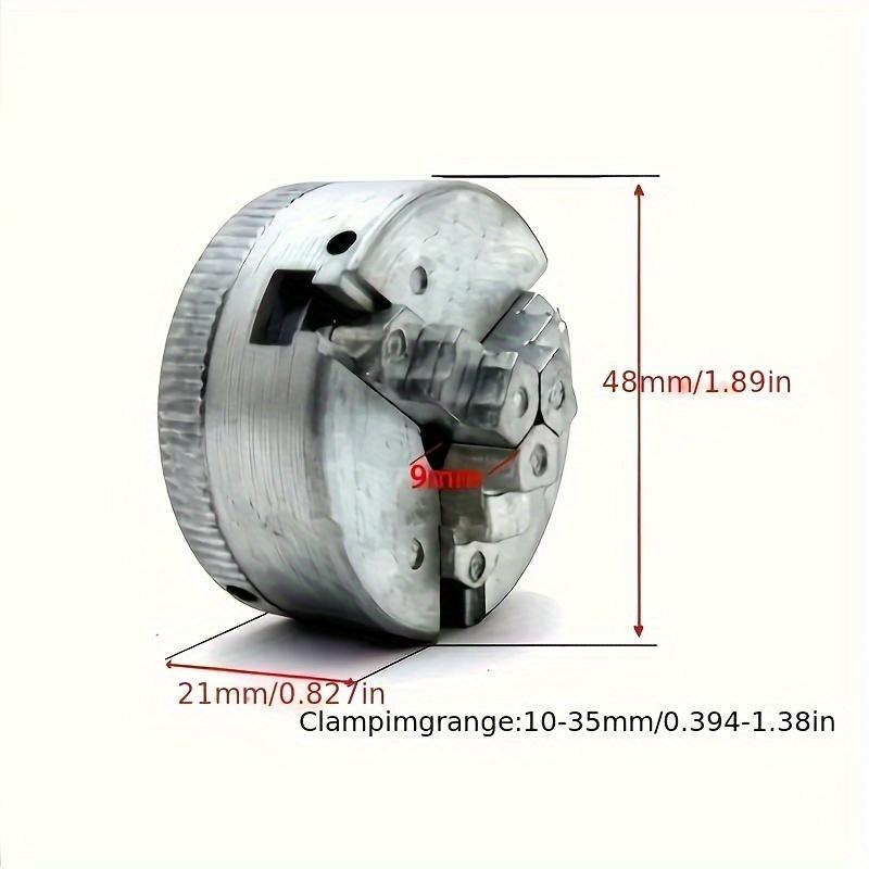 1set Z011 3-Jaw Lathe Chuck, Mini Lathe Chuck With Connecting Rod And Short Sticks, Self Centering Wood Turning Chuck, Power Lathe Accessory