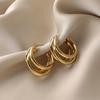 European-American Metal Stud Earrings: Chic, Versatile, and Luxurious for Women