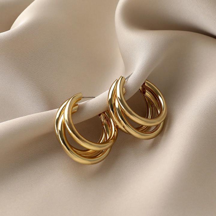 European-American Metal Stud Earrings: Chic, Versatile, and Luxurious for Women