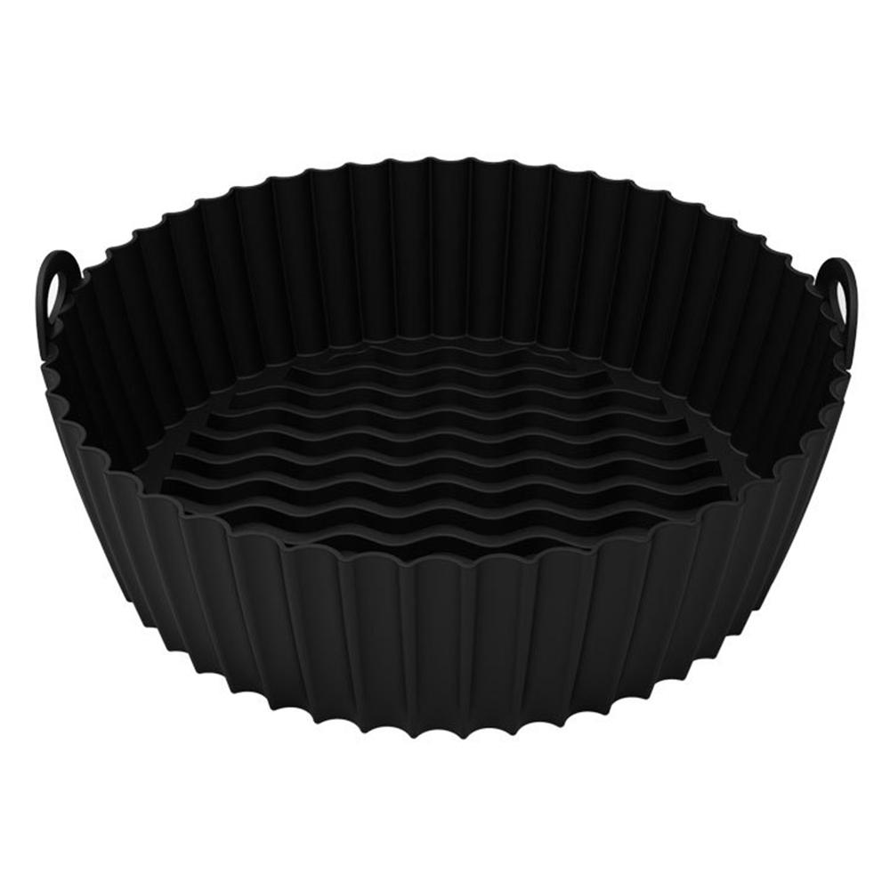 

7.5-inch Air Fryer Silicone Pot Heat-Resistant Reusable Air Fryer Baking Tray Liner (BPA-free, No FDA Certificate) E