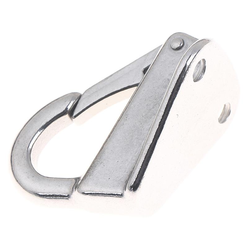 2Pcs 316 Stainless Steel Marine Spring Snap Fending Hook Marine Boat Spring Snap Attach Rope Fender Boat Hardware