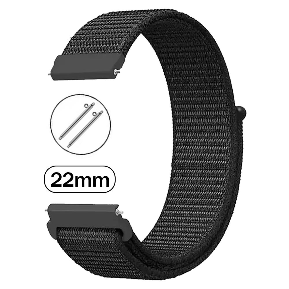 

2 шт. 22 мм Нейлоновий плетений ремінець-петля Для Xiaomi Watch 2 Pro колір 2 S1 Active S2 46/42 мм S3 S4 Спортивний ремінець Для AMAZFIT BALANCE 2 22mm Watchband чорний