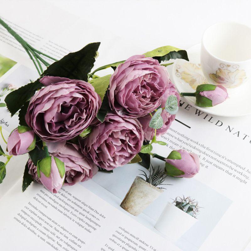 Lifelike 30cm Rose Silk Peony Artificial Flowers Offering Lasting Beauty For All Spaces