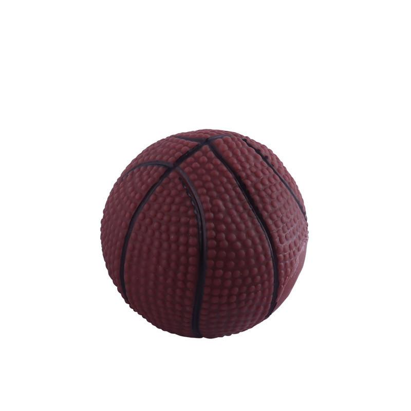 

Wholesale Pet Toy Ball With Sound Durable Squeaky Dog Toy 31g Weight Basketball