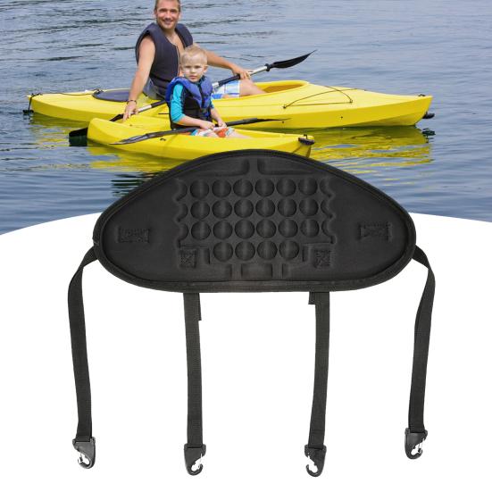 EVA Padded Kayak Backrest Ergonomic Adjustable Strap High Density Universal Canoeing Kayaking Rafting Boat Back Support Cushion