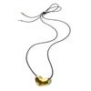 Fashion Jewelry Pretty Design Black Cord Irregular Metal Pendant Necklace For Women Party Gifts Cool Trend Accessories