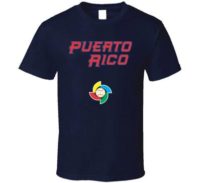Puerto Rico World Baseball Classic Navy T-Shirt Unisex