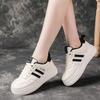 2026 Women's Thick-Soled White Sports Shoes, Fashionable and Trendy Academic Korean Style