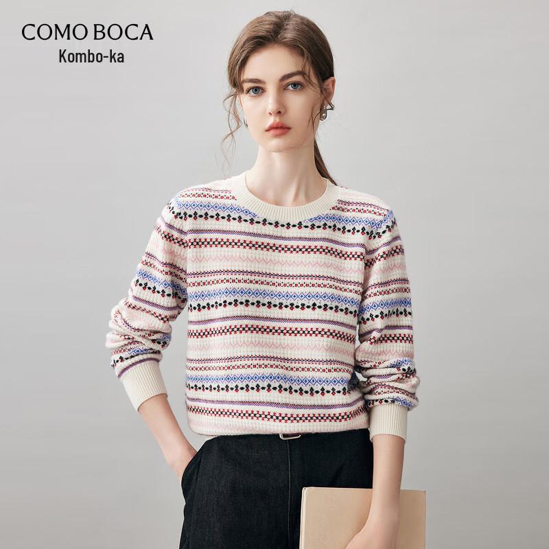 

COMON BOKA 2025 A/W Fair Isle Striped Cashmere Sweater 2XL
