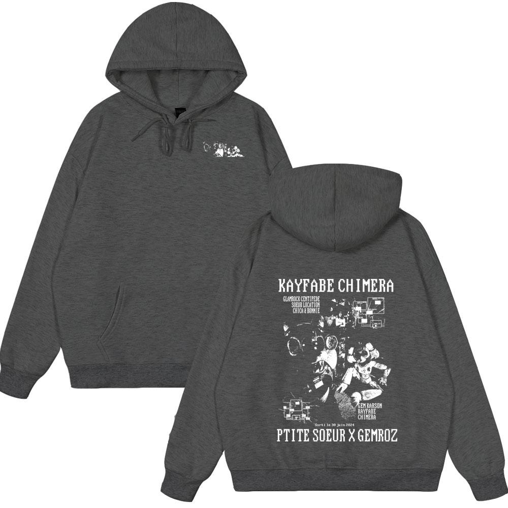 Rapper Ptite Soeur Gemroz KAYFABE CHIMERA Album Hoodie Men Women Fashion Pop Music Male Oversized Hoodies Winter Spring Clothing