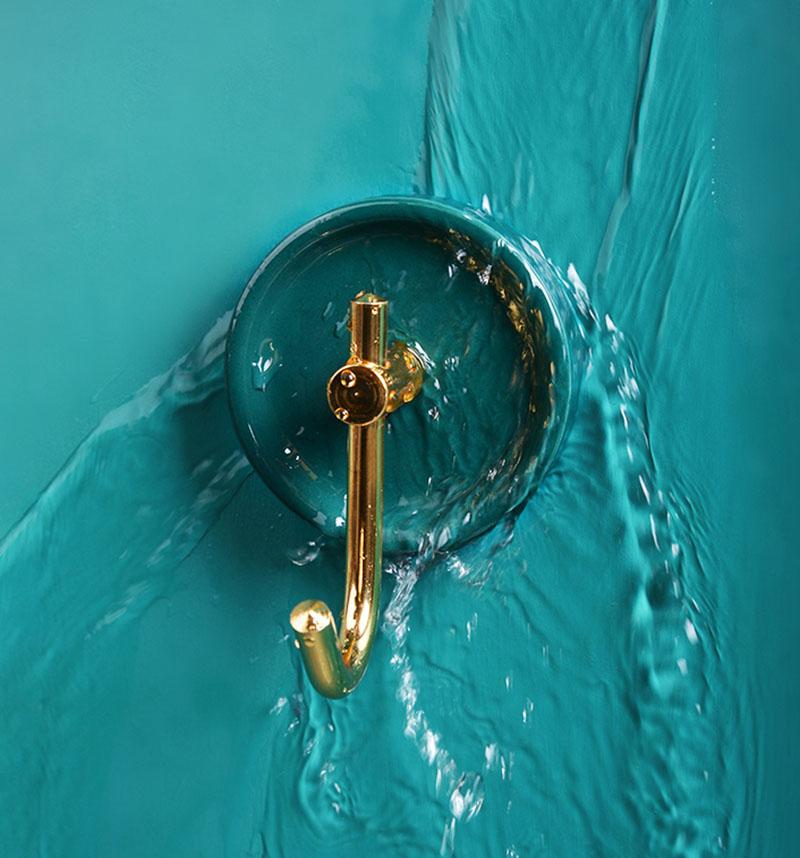 Nail-free Bathroom Hook Ceramic Color Towel Hook 4-piece Bedroom Living Room Coat Hook Single Hook Red/Black/White/Green