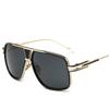 Luxury Men'S Sunglasses With Mirrored Lenses For Women - Retro Vintage Square Designer Shades