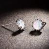 Hot Sale Pinduoduo 8-Claw Opal Earrings Men's and Women's Personality Classic Niche Light Luxury Earrings