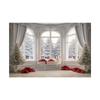 Indoor Window Sill Winter Snow Scene Children Shooting Background Cloth Background Wall Decoration Photo Cloth