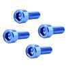 2pc/4pc Bike Water Bottle Cage Bolts  Aluminium Alloy Hex Tapping Screws Aluminum Alloy Bicycle Accessories 7 Colors