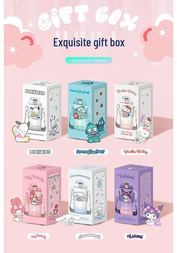 Sanrio Kuromi 316 Food-Grade Thermos Water Bottle for Kids
