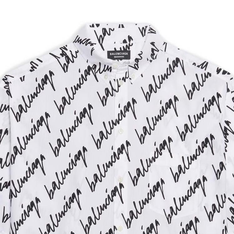Balenciaga SS22 Shirt Regular Fit Men's White 681702TLLJ49040