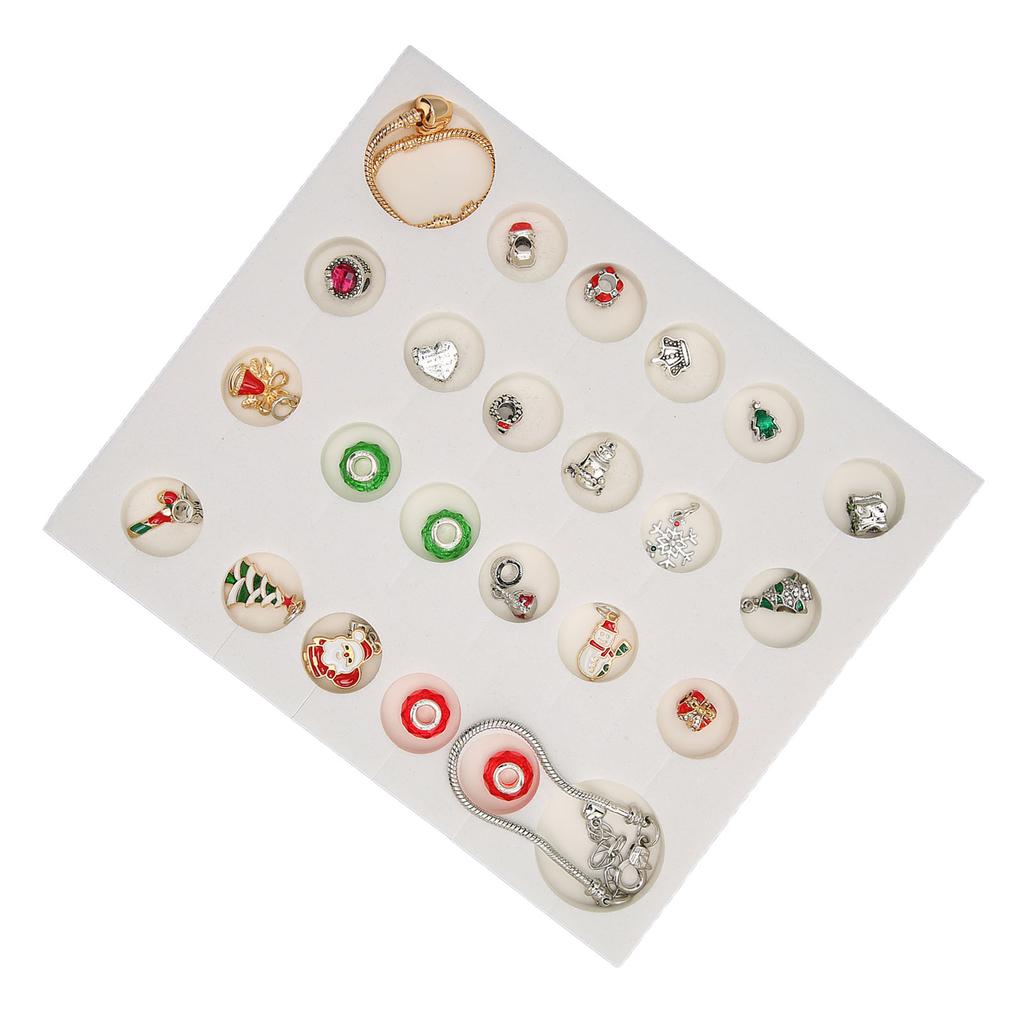 Weihnachts-Countdown-Armband-Bastelset 24 Tage Exquisites DIY Geruchloses Charm-Armband Blind Box
