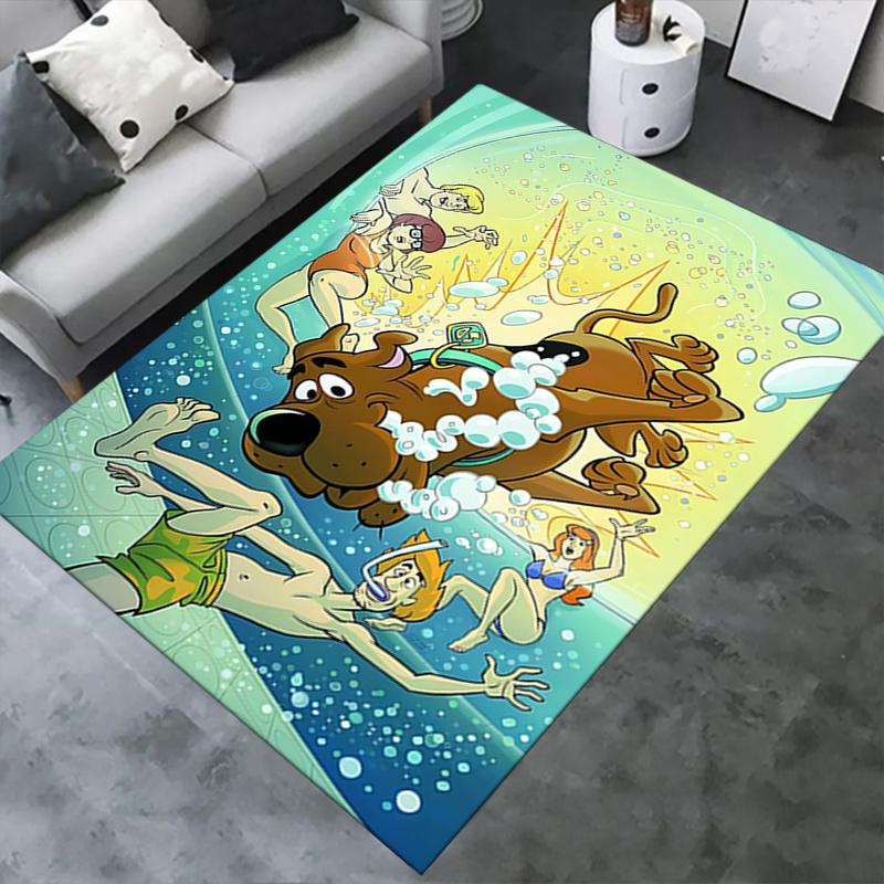 Mata na krzesło biurowe Scooby-Doo do domowego biura, Ochrona podłogi, Antypoślizgowe maty kuchenne, Uroczy dywanik z kreskówkowym wystrojem